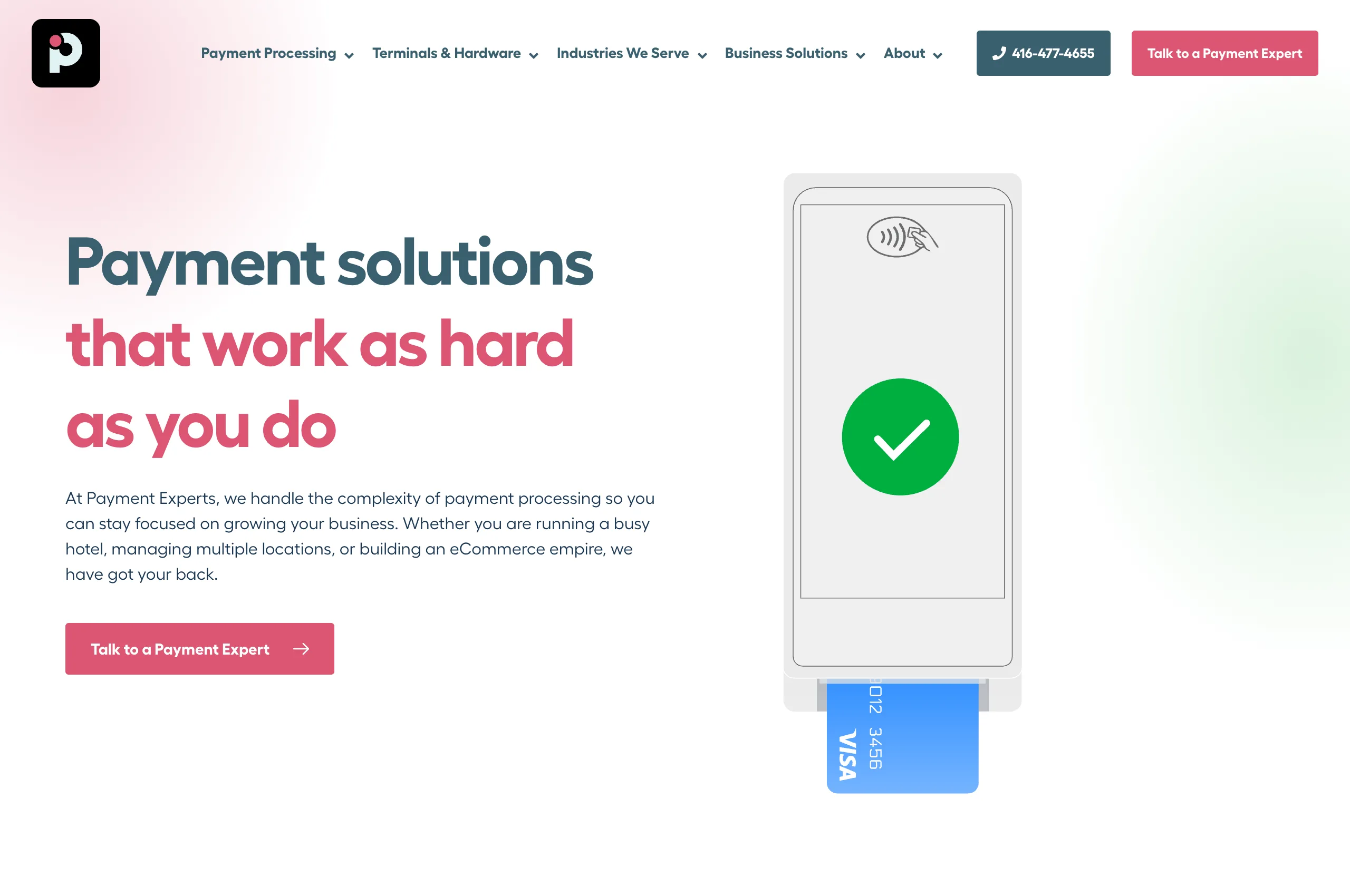 Payment Experts website today