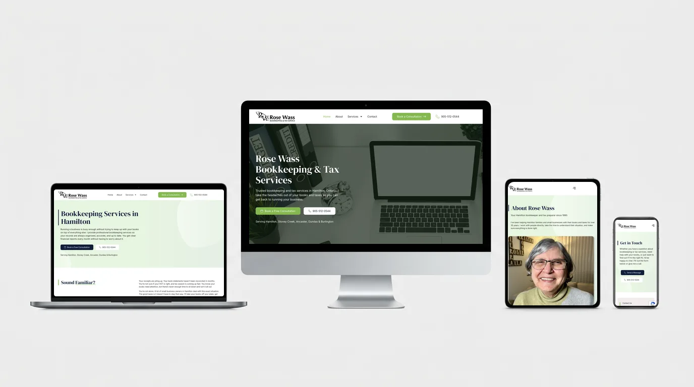Rose Wass Bookkeeping & Tax Services website