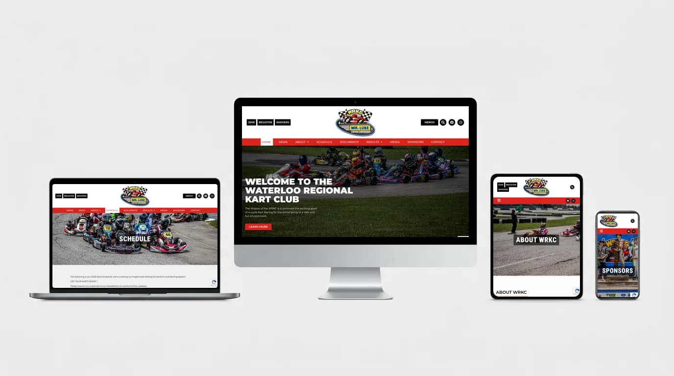 Waterloo Regional Kart Club website