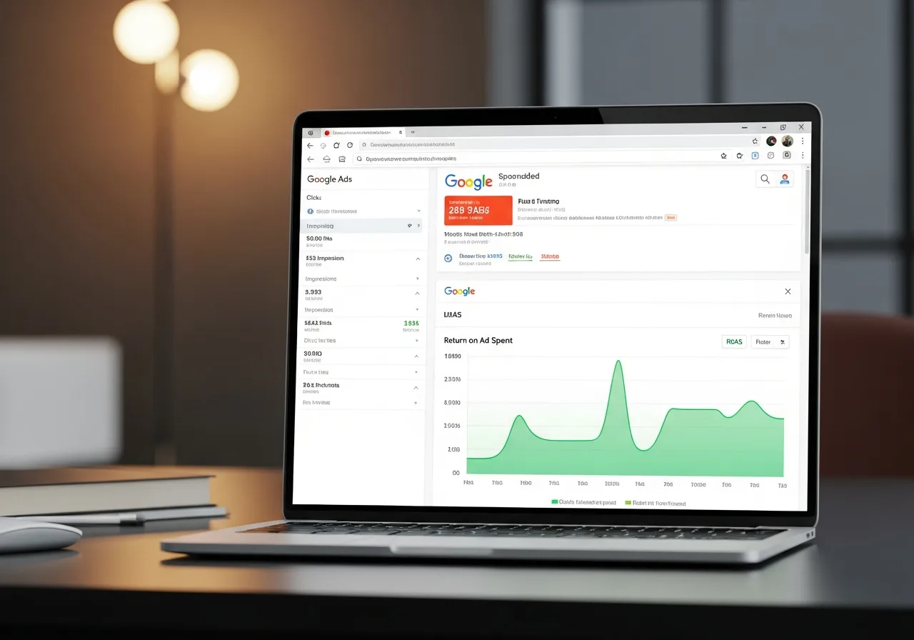 Google Ads campaign management dashboard