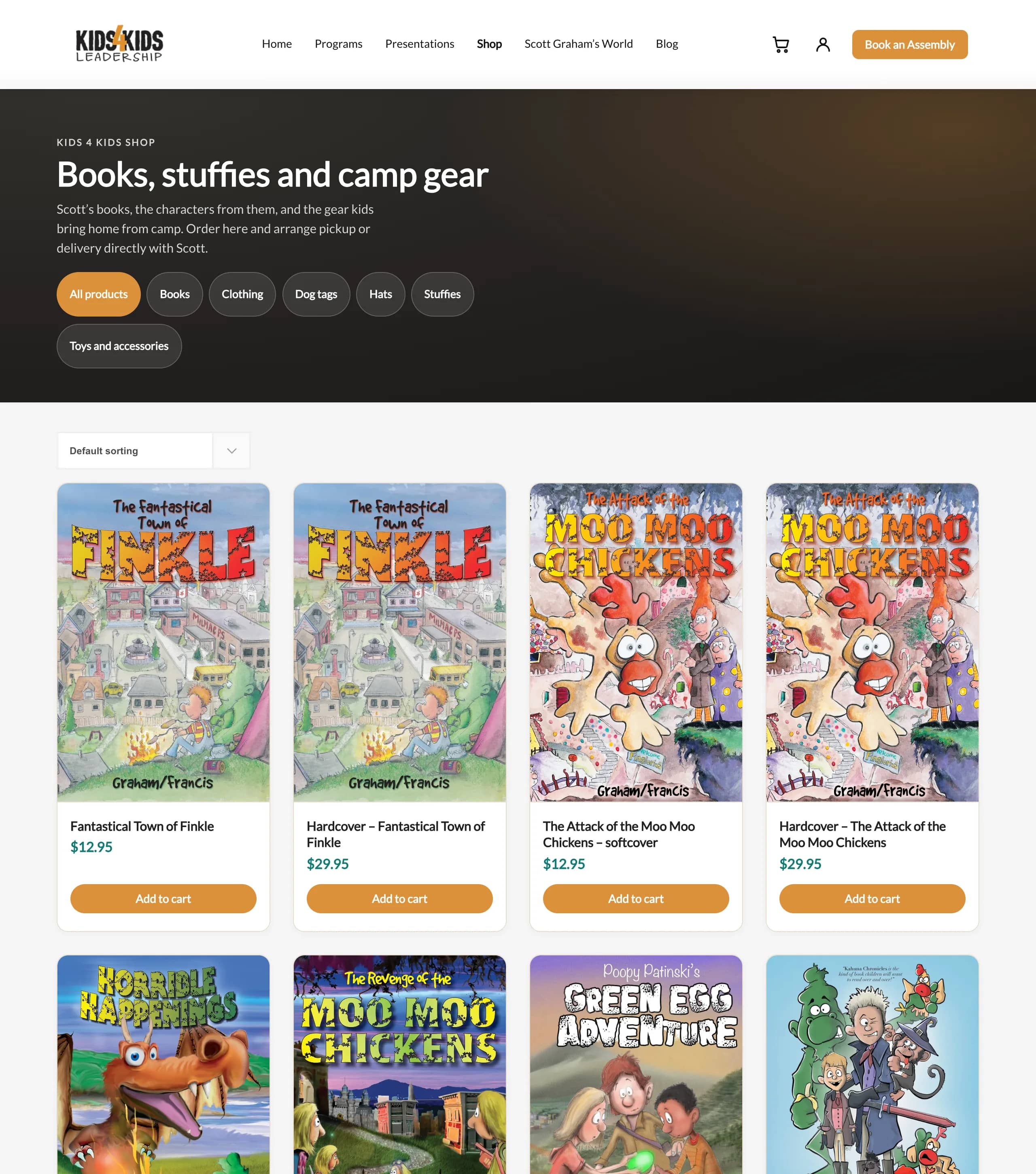 The Kids 4 Kids online store, built by CSP Marketing Solutions