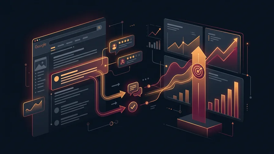 Illustration representing do review responses affect google rankings? for how to get google reviews: boost seo rankings and build trust with 10 proven strategies
