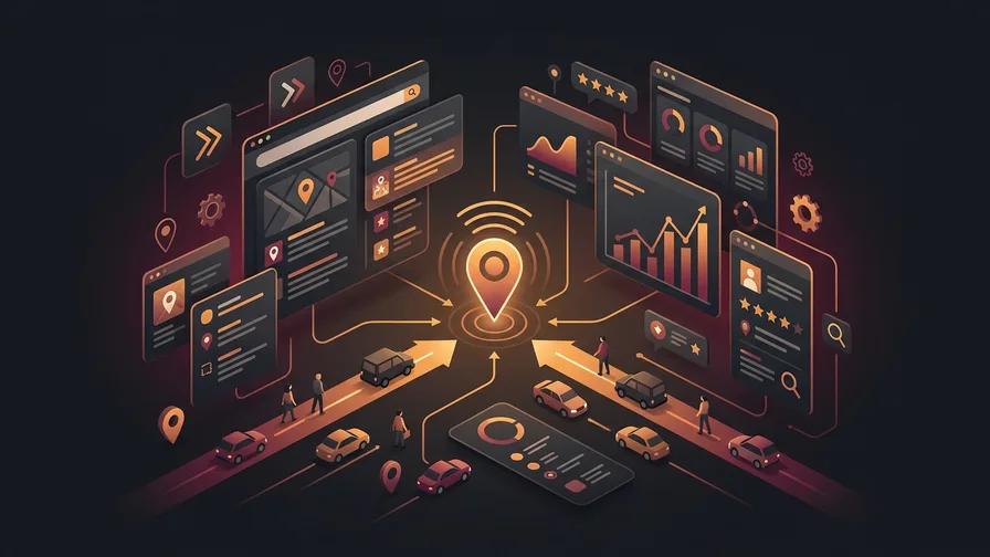 Illustration representing 10. focusing on local traffic for 9 tips on how to get your website on google’s first page