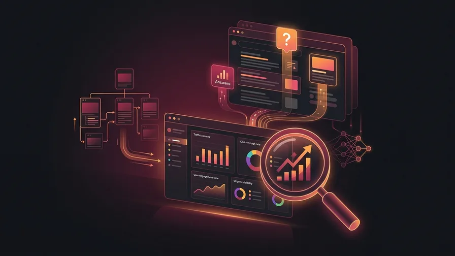 Illustration representing how do you measure aeo? for answer engine optimization (aeo): the complete guide for canadian businesses