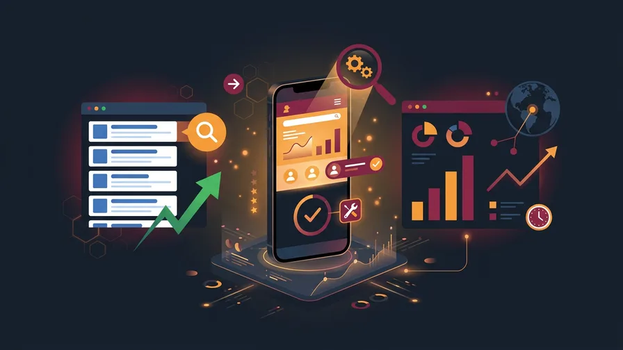 Illustration representing tools to test your mobile usability for boost your local rankings: the power of mobile optimization