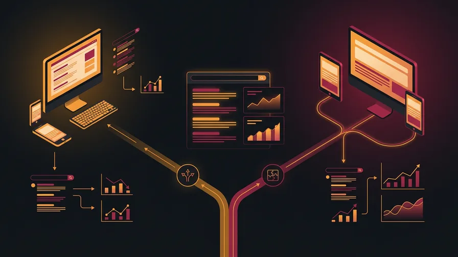 Illustration representing should i build a separate mobile site or use responsive design? for boost your local rankings: the power of mobile optimization