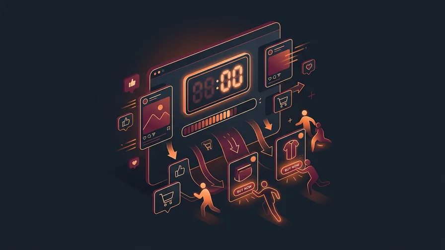 Illustration representing the power of scarcity and urgency for boost your profits this season with irresistible offers