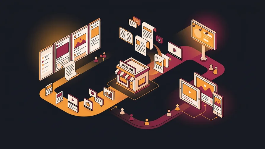Illustration representing what content marketing actually means for a small business for content marketing for small business: is it worth the effort?