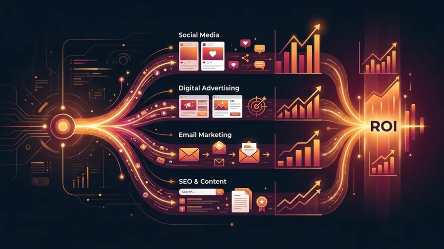 Illustration representing what roi looks like by channel for what dental marketing roi actually looks like (real returns from real practices)