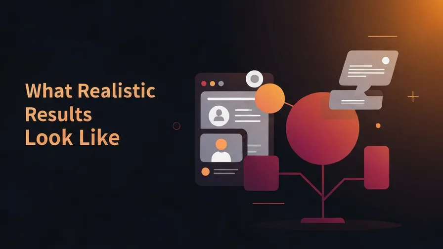 Illustration representing what realistic results look like for email marketing for small business: is it still worth it?