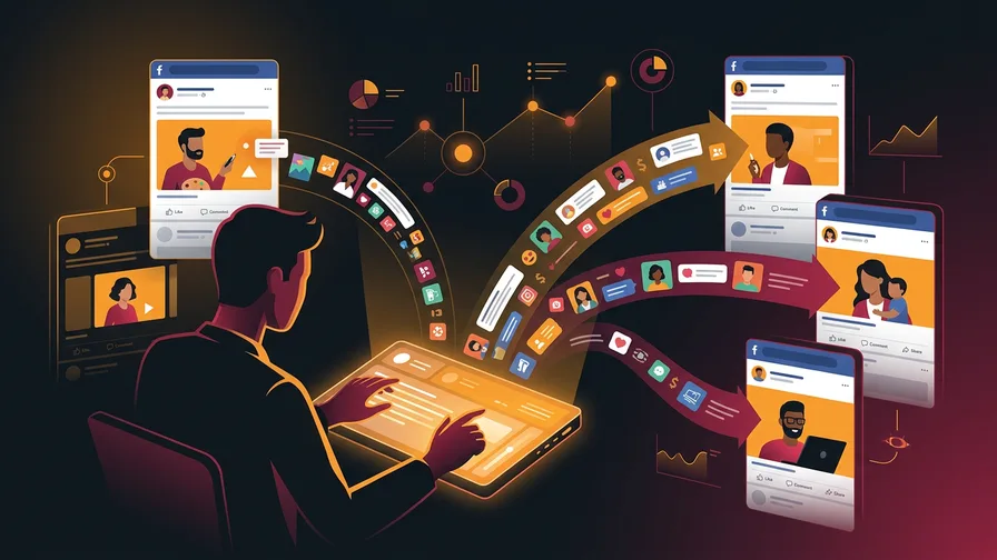 Illustration representing personalize facebook ad copy to speak directly to your audience&nbsp; for facebook ads for dentists & tips on how to outperform your competitors￼