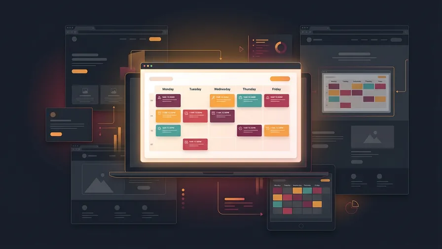 Illustration representing put your class schedule front and centre for fitness website design: what turns browsers into members