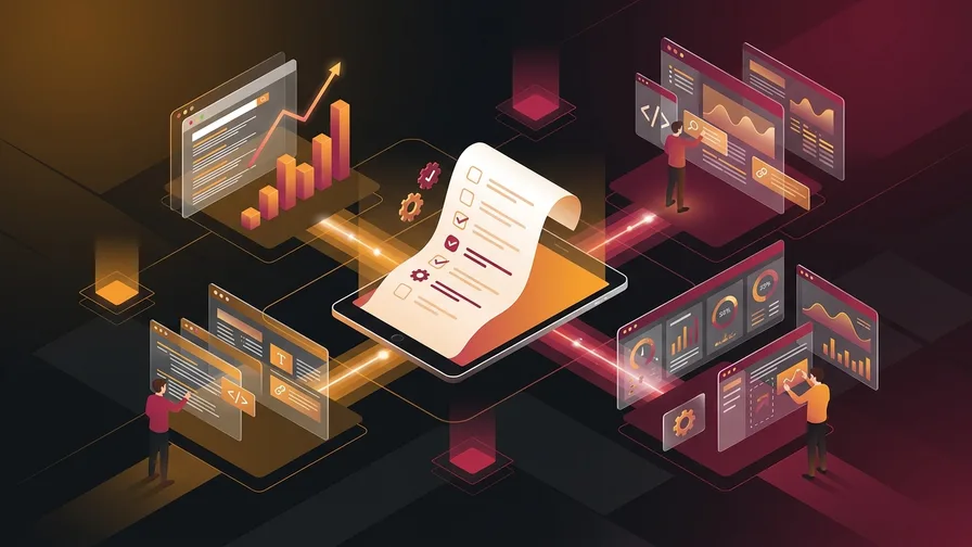 Illustration representing your action checklist for how to get your business mentioned by chatgpt, perplexity, claude, and gemini