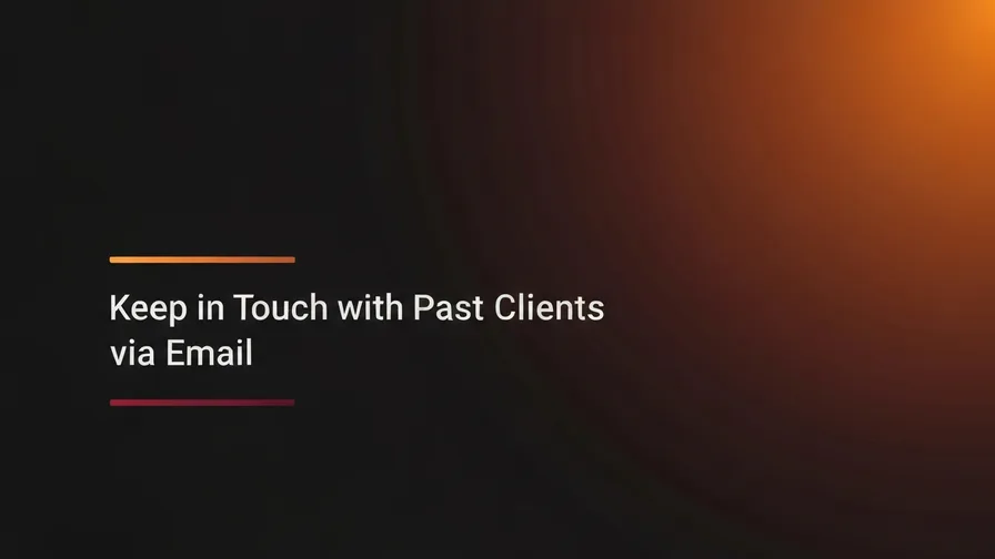 Illustration representing keep in touch with past clients via email for how to get more clients without spending more on ads