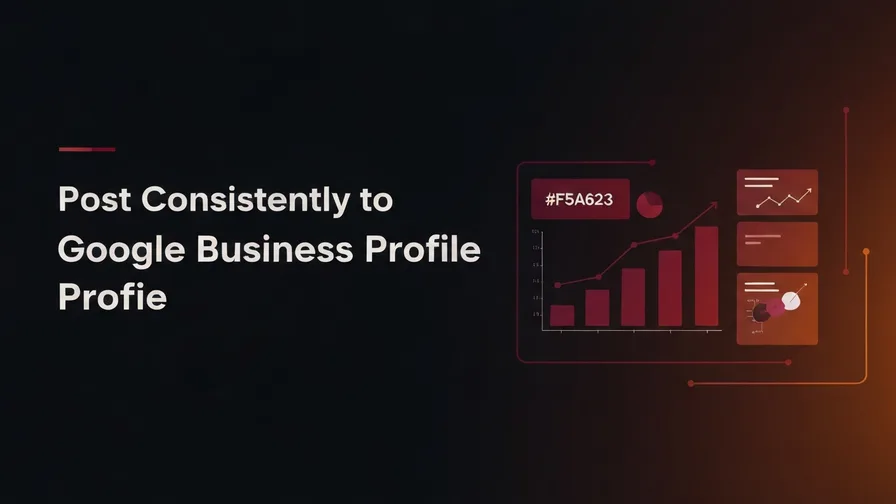 Illustration representing post consistently to google business profile for how to get more clients without spending more on ads