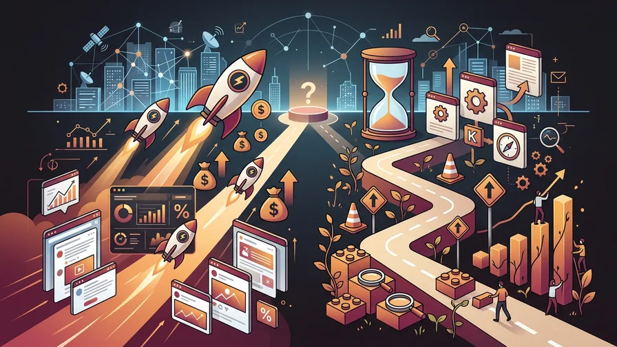 Illustration representing google ads vs. seo: which should you prioritize? for how much do google ads cost in canada? (honest budget breakdown)