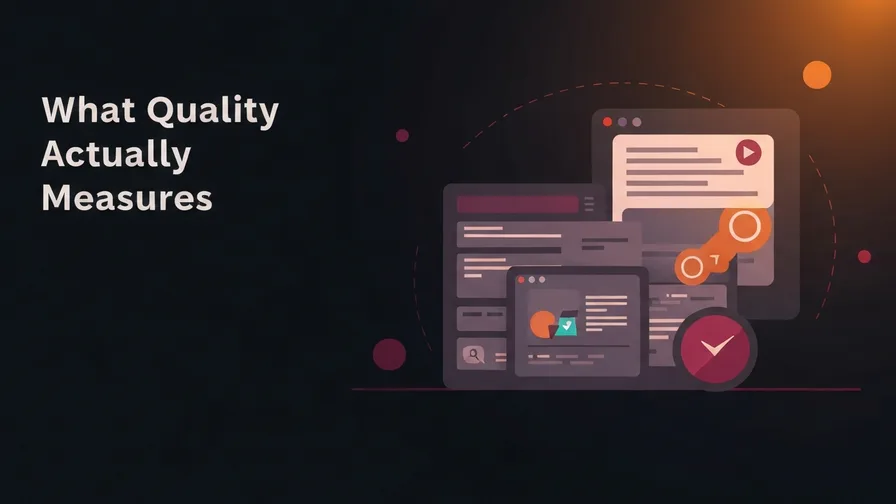 Illustration representing what quality score actually measures for what is google ads quality score (and why it's costing you money)