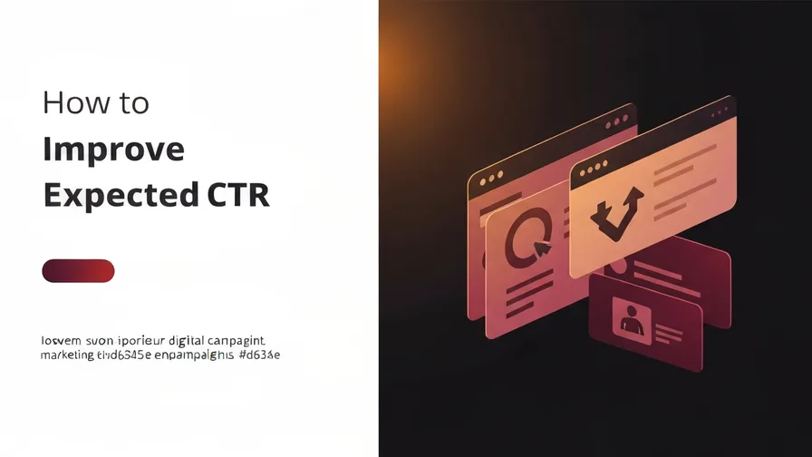 Illustration representing how to improve expected ctr for what is google ads quality score (and why it's costing you money)