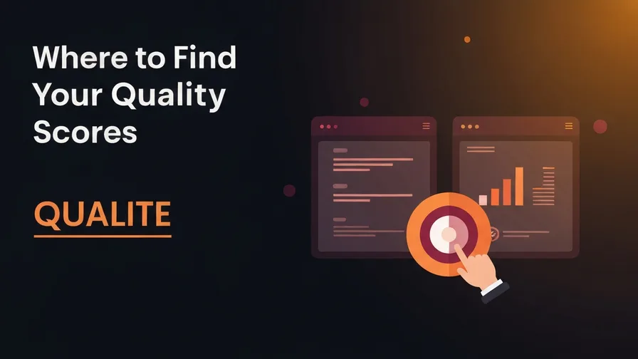 Illustration representing where to find your quality scores for what is google ads quality score (and why it's costing you money)