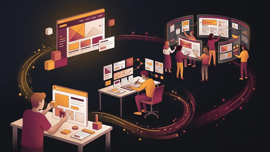Illustration representing diy vs. freelancer vs. agency: what's the right fit? for how much does a website cost in canada? (real numbers, no fluff)