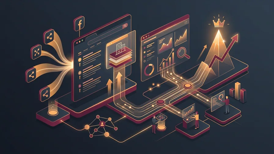 Illustration representing implementing a successful social media strategy for how social media impacts seo