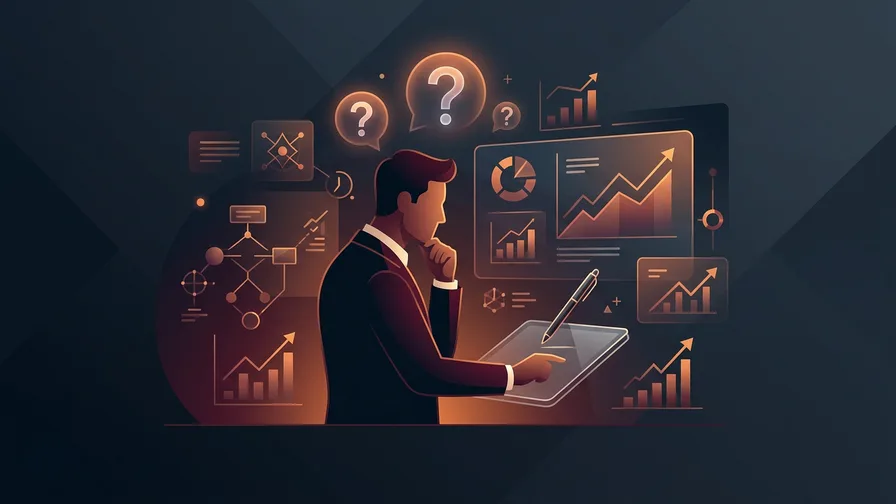 Illustration representing questions to ask before signing for how to choose a marketing agency that won't waste your money