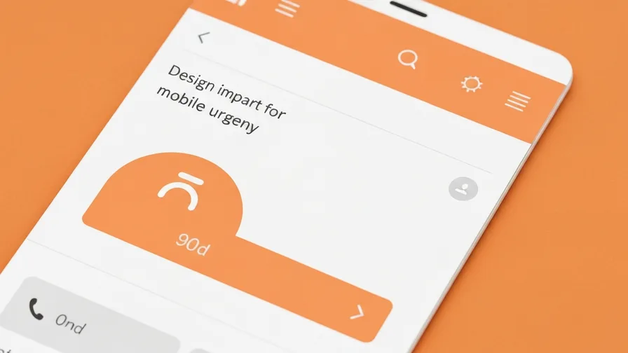 Illustration representing design for mobile urgency for hvac and plumbing website design: what actually brings in leads
