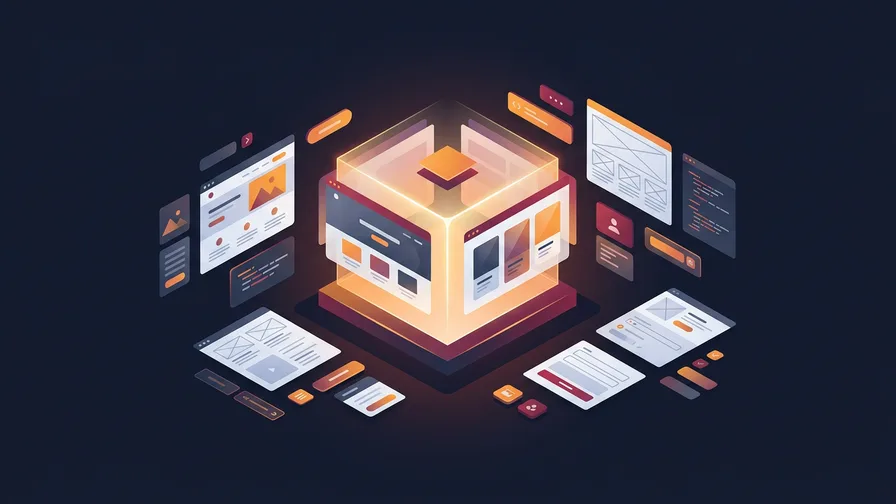 Illustration representing your project gallery is the centrepiece for landscaping website design: your work is visual, your website should be too