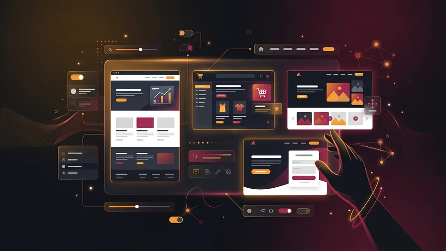 Illustration representing showcasing different service types effectively for landscaping website design: your work is visual, your website should be too