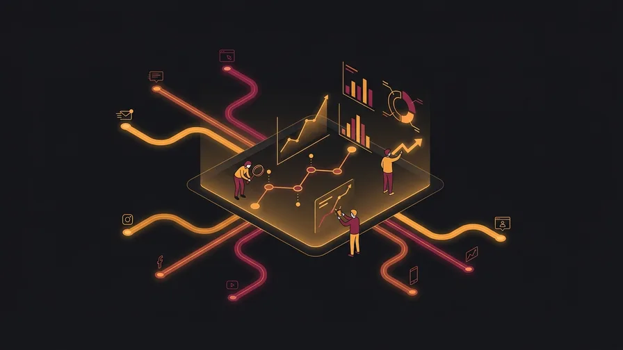 Illustration representing How do you track where your leads actually come from?