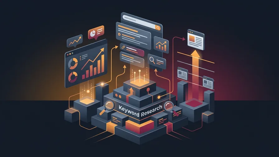 Illustration representing keyword research: the foundation of seo for how to master seo and improve your website’s visibility