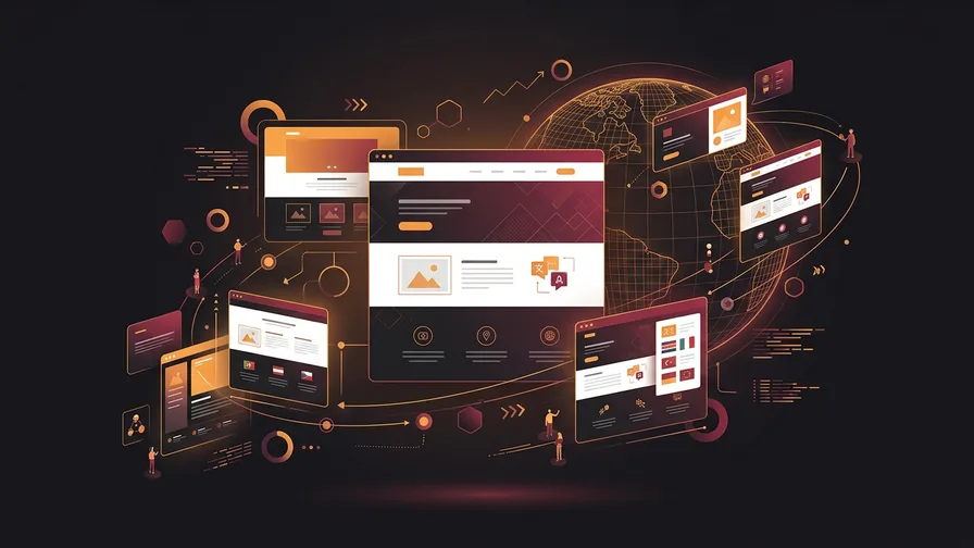 Illustration representing embrace the global market with a multilingual website for multilingual website ultimate guide: everything you need to know