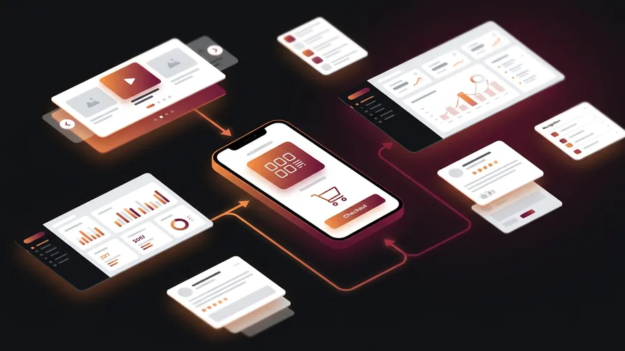 Illustration representing test on mobile before you optimize anything else for how to reduce shopping cart abandonment on your small e-commerce store
