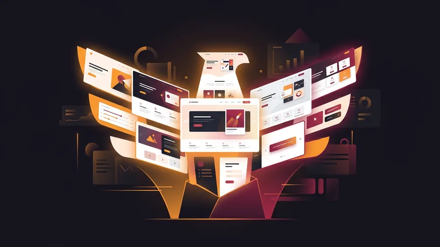 Illustration representing lead with your work: the portfolio as hero for salon website design: what clients want to see before they book