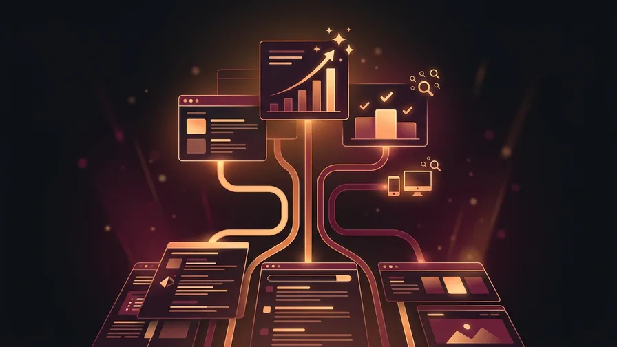 Illustration representing tl;dr – key takeaways for why seo and web design need to work together (and what happens if they don’t)