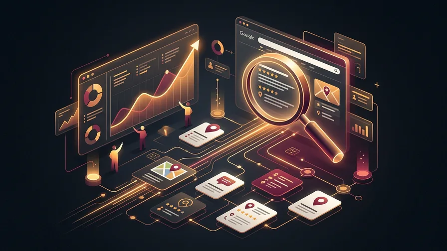 Illustration representing directory listings and citation building for seo for chiropractors: how to show up when patients search for relief