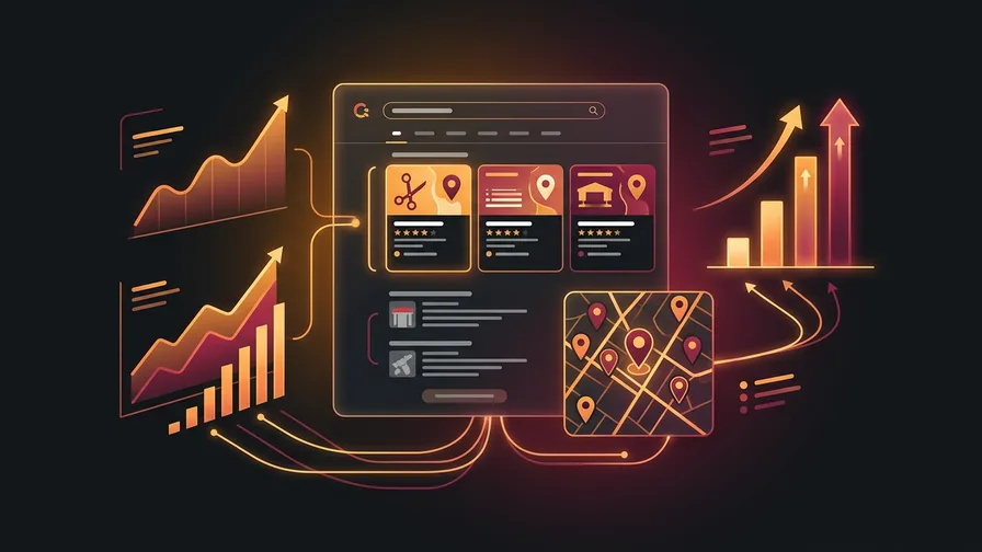 Illustration representing why local seo matters more than anything else for salons for seo for hair salons: how to fill your chair from google search