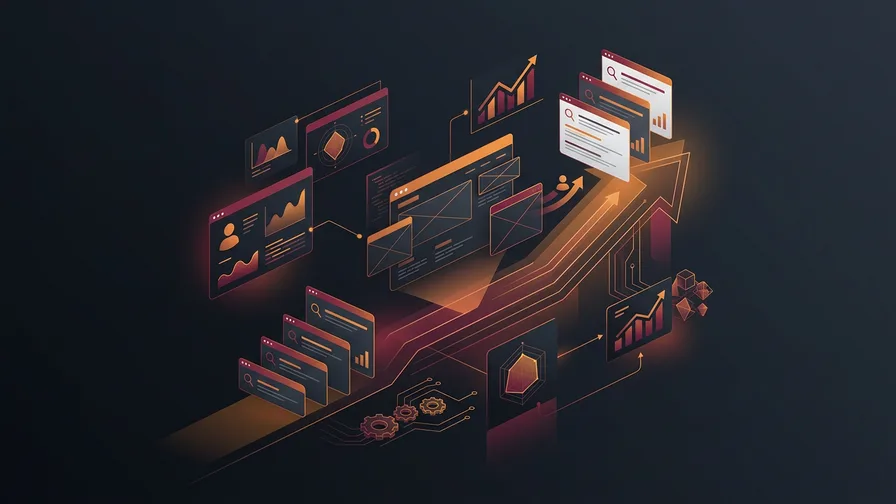 Illustration representing making your website work harder for seo for landscaping companies: how to rank when homeowners search for help