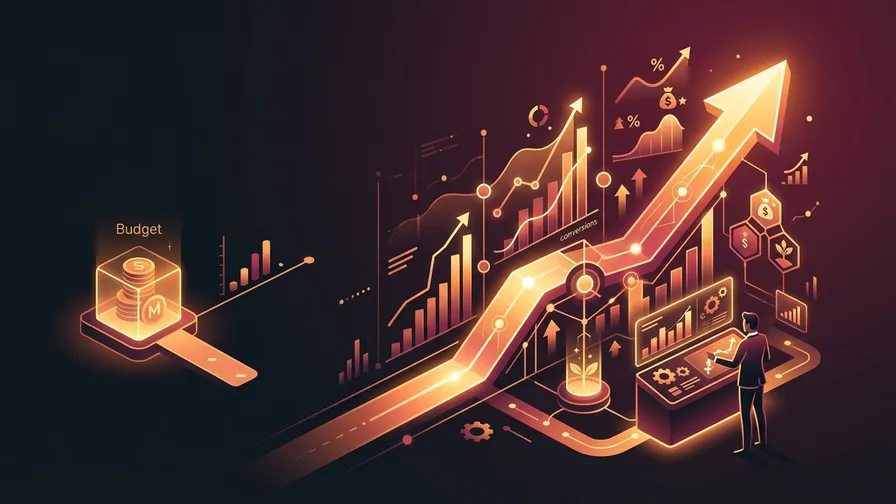 Illustration representing What is marketing ROI, and why does it matter more than the budget?