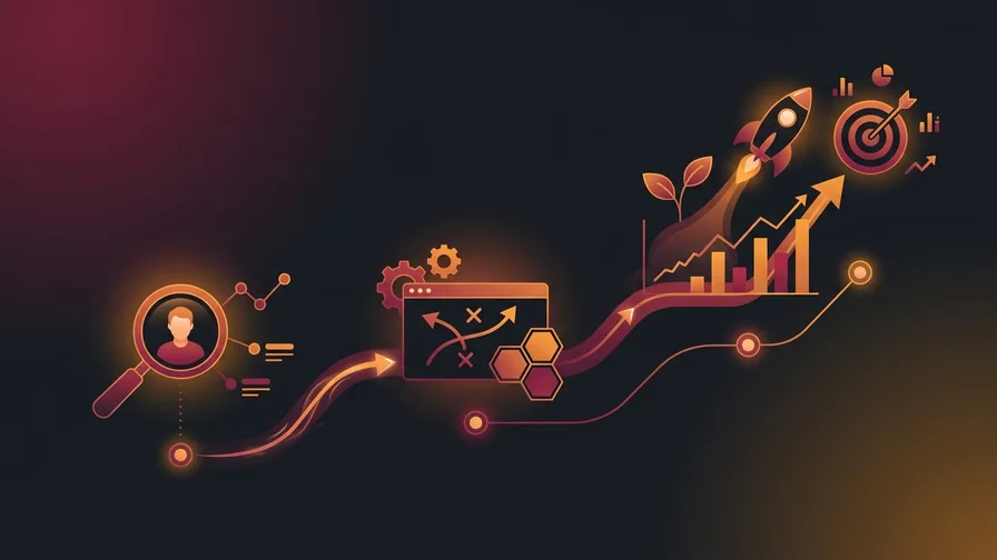 Illustration representing What comes first in a small business marketing strategy?