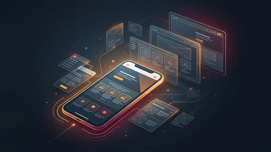 Illustration representing mobile performance comes first for what does a small business website actually need in 2026?