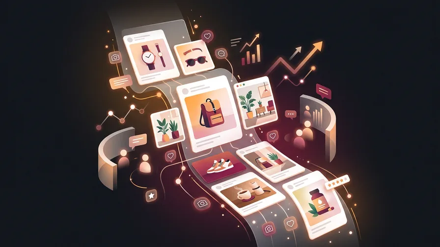 Illustration representing instagram: right for visual products and lifestyle brands for which social media platform is right for your small business?