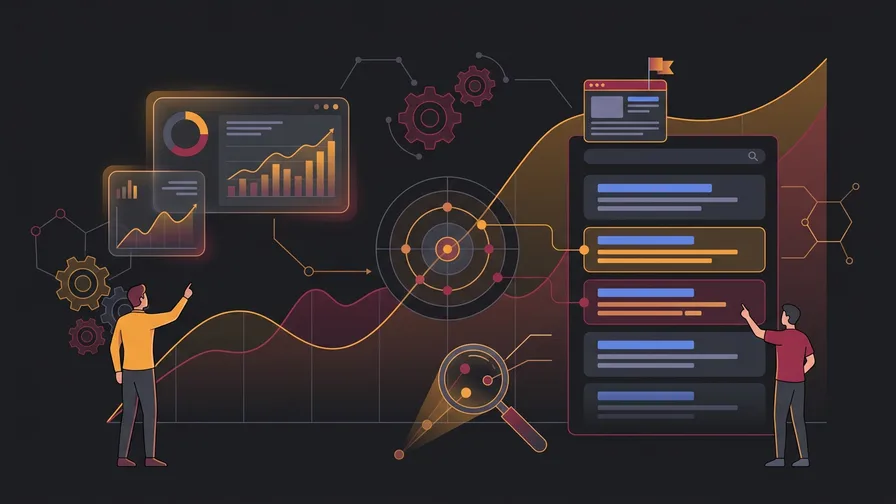 Illustration representing track a small set of target keywords for how to track your local seo progress without getting lost in data