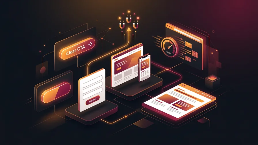 Illustration representing tl;dr - 5 website fixes for more leads for 5 website fixes that instantly boost leads for small businesses