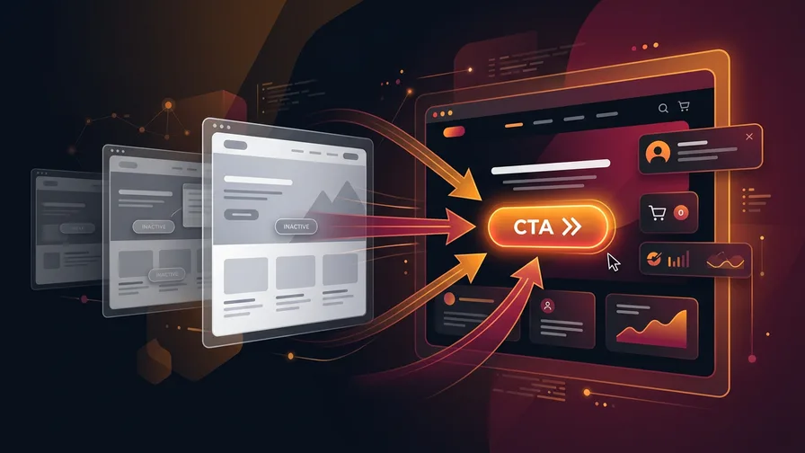 Illustration representing fix #3 - add strong calls-to-action (ctas) for 5 website fixes that instantly boost leads for small businesses