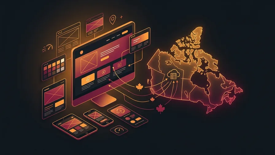 Illustration representing Does your host need to have servers in Canada?