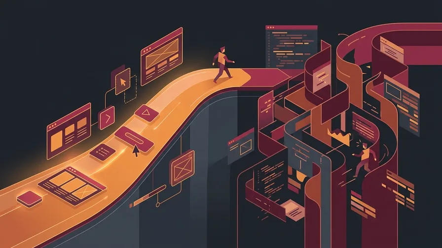 Illustration representing Wix: the easiest start, the hardest exit