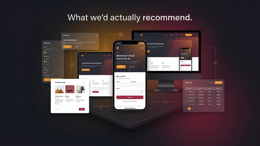 Illustration representing What we'd actually recommend