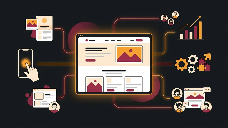 Illustration representing why your website’s first impression matters for how to tell if your website is scaring away customers (free checklist)