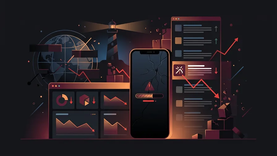 Illustration representing what are the impacts of poor core web vitals? for what are core web vitals, and how do they affect seo?